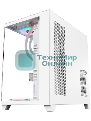 Компьютерный корпус 1STPLAYER MEGAVIEW MV8-TP белый/ATX/MV8-TP-WH