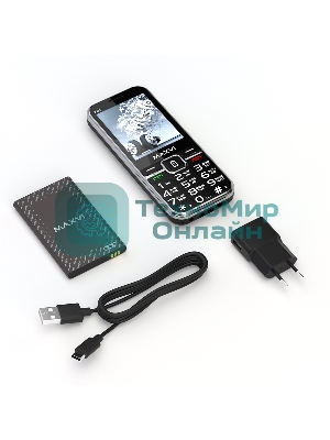 Мобильный телефон Maxvi P18i черный