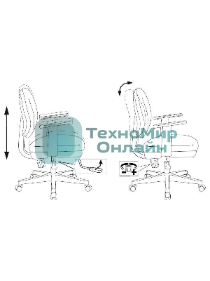 Кресло Бюрократ CH-W356AXSN Sticks 08 фиолетовый, ткань, 120 кг