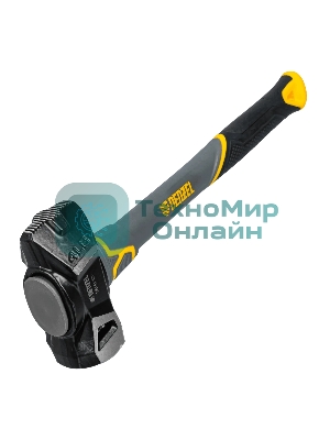 Кувалда с клиновидным бойком Denzel 1,8 кг, фибергласовая рукоятка c TPR