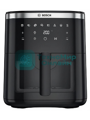 Аэрогриль Bosch MAF671B0 черный, 1800 Вт, 7.2 л, сенсор, 8 программ