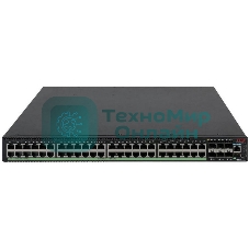 Коммутатор H3C S5570S-54S-PWR-EI-A, 48×1 Гбит/с PoE+ + 6×10 Гбит/с SFP+, управляемый