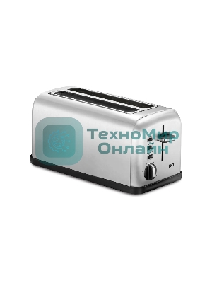 Тостер BQ T2003 Steel-Black, Мощность 1500 Вт, 6 степеней поджаривания