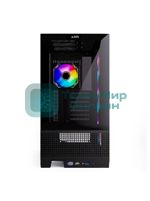 Компьютерный корпус ABR MINI PRO (1хUSB 3.0, 1хUSB Type-C, HD Audio, 4xRGb Fan, ATX, Micro-ATX, ITX)