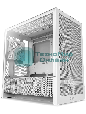 Компьютерный корпус без блока питания Case NZXT H3 Flow (2025), Midi-Tower, TG, 1x120мм, 1xUSB-A 3.2 + 1xUSB-C 3.2, mATX, mITX White