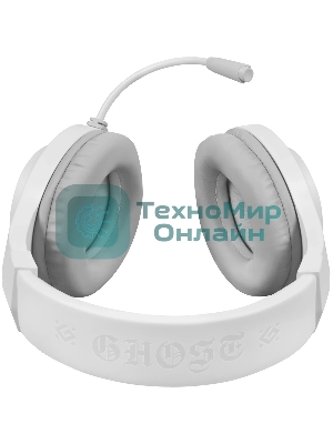 Гарнитура Defender Ghost LED белый, проводная, USB / 2 x mini jack 3.5 мм, подсветка