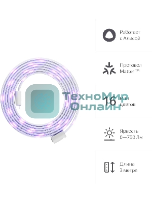 Лента светодиодная умная Yandex Matter 8.2В 3м (YNDX-00544)