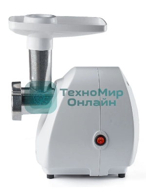 Мясорубка электрическая Аксион Бриз М21.21 белый, 1000 Вт, 1.3 кг/мин, защита от перегрузки, насадки - 1