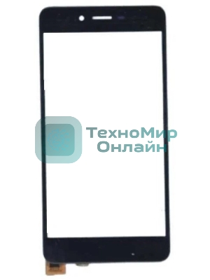 Сенсорное стекло (тачскрин) для Highscreen Omega Prime S, черное