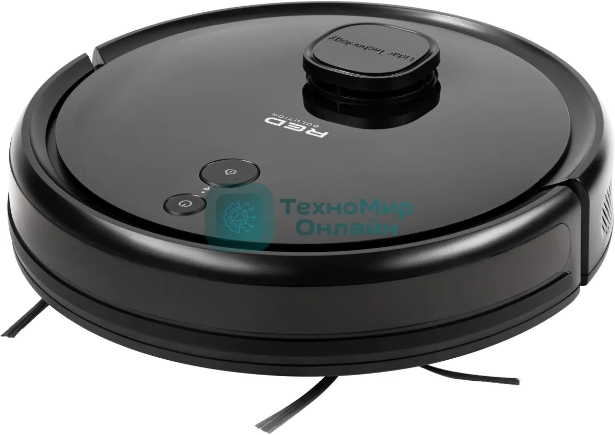 Робот-пылесос Red Solution RV-RL6000S черный, 35 Вт, 2600 мАч Li-Ion, уборка влажная/сухая, пылесборник контейнер 0.3 л