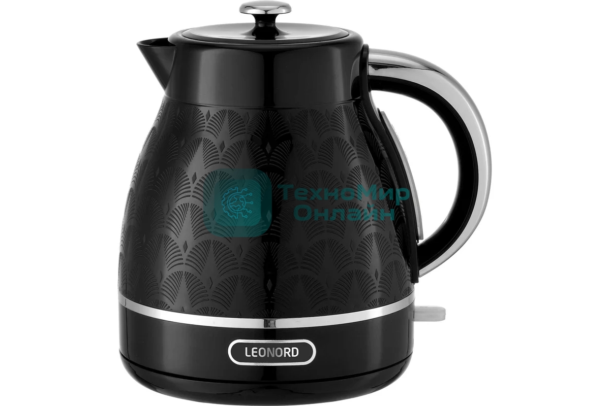 Чайник электрический LEONORD LE-1518 1,7 л, 2200 Вт, пластик, черный