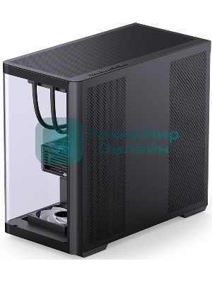 Корпус без блока питания Корпус JONSBO D300 Black MATX без БП, боковая панель из закаленного стекла, mini-ITX, micro-ATX, черный