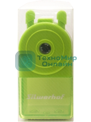 Точилка для карандашей механическая Silwerhof Color, 1 отверстие, зеленый