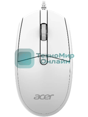 Комплект клавиатура+мышь Acer OCC400 проводной, USB, 2000 DPI, белый