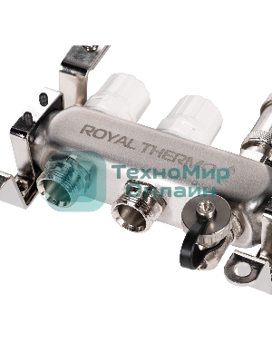 Коллектор Royal Thermo нерж. в сборе с расходомерами 1