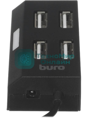 USB-концентратор Buro BU-HUB4-U2.0, USB 2.0, USB 4 порта, USB