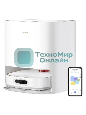 Робот-пылесос Dreame RLS6TAC W10 Pro белый, 55 Вт, 6400 мА·ч Li-Ion, уборка сухая/влажная, пылесборник контейнер 0.45 л