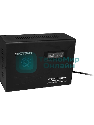 Стабилизатор напряжения Smartwatt AVR Triac 1000TW 1000ВА черный