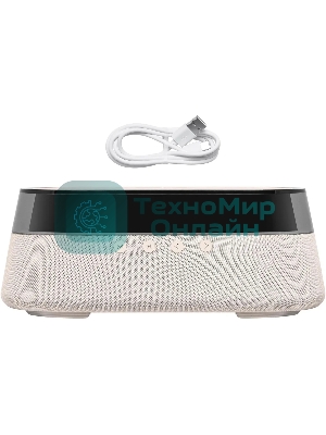 Портативная колонка BBK BTA1212 бежевый 10W 2.0 BT 10м 1800mAh