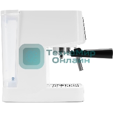 Кофеварка рожковая Hyundai HEM-3203 белый/серебристый, исп. кофе - молотый, 1.5 л, 1000 Вт, 20 бар