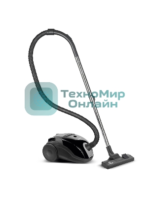 Пылесос с тканевым пылесборником Eurostek EVC-2001 черный, максимальная мощность 2000 Вт., мощность всасывания 380 Вт