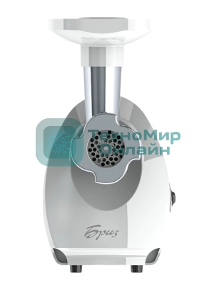 Мясорубка электрическая Аксион Бриз М21.21 белый, 1000 Вт, 1.3 кг/мин, защита от перегрузки, насадки - 1