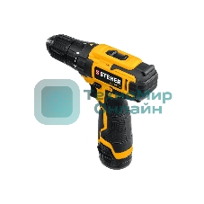 Дрель-шуруповерт STEHER CD-120-2, 12 В, 2 Ач, 30 Нм, щеточный