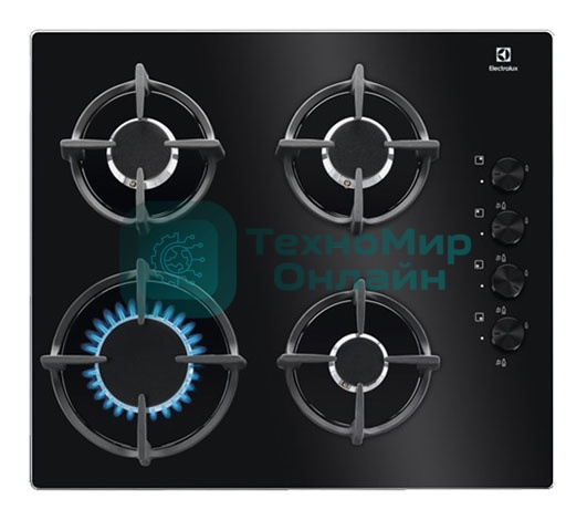 Газовая варочная панель Electrolux KGG6407K черный
