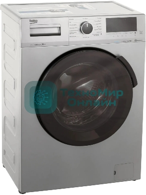 Стиральная машина Beko WSPE6H616S (7322610002) серебристый, загрузка фронтальная 6,5 кг, 1200 об/мин., класс: А++