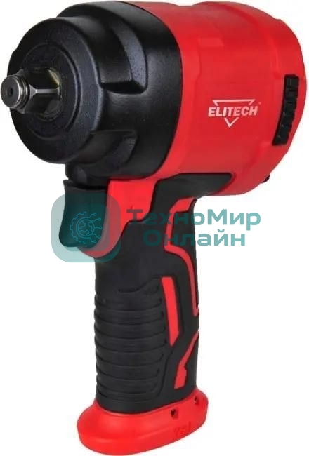 Гайковерт Elitech 0704.034100 142л/мин красный/черный