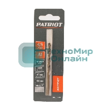 Сверло PATRIOT EXPERT по металлу, Р6М5К5, 4,5 мм, 1 шт в блистере