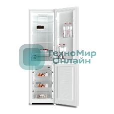 Холодильник Kraft KF-NF281W белый двухкамерный 164/64л морозилка снизу, No Frost