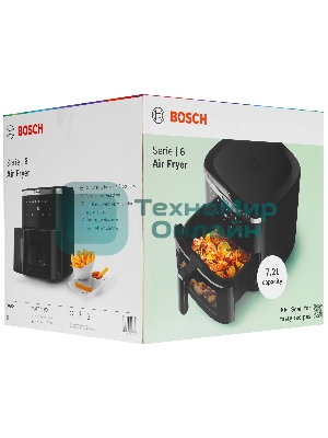 Аэрогриль Bosch MAF671B0 черный, 1800 Вт, 7.2 л, сенсор, 8 программ