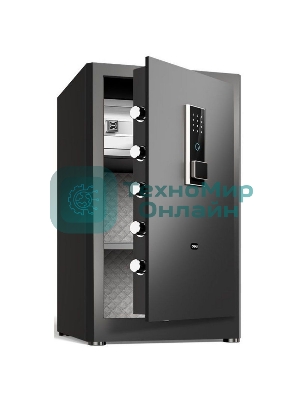 Сейф Deli ET597 800x480x420 мм, электронный/ключевой/биометрический, черный