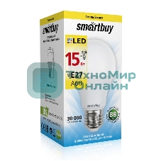 Светодиодная (LED) лампа Smartbuy A60-15W/3000/E27
