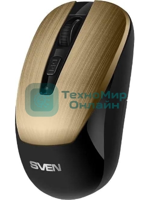 Мышь беспроводная SVEN RX-380W античная бронза, 1600 dpi, радиоканал, USB, кнопки - 4