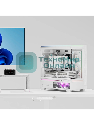 Кулер для процессора Thermalright Royal Pretor 130 Ultra White (4-pin PWM, 158mm, Ni/Cu, 7x6mm, 1x120mm ARGB +1x130mm, 69CFM/81.88CFM, 27dBA/28.3dBA, 2150RPM/1750RPM, S: 1200, 1700, 1851, 115X, 2011, 2066, AM4, AM5, white)