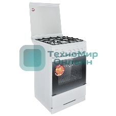 Плита газовая Gefest 3200-06 К2 белый, конфорок 4 шт, духовка 42 л, 50 см x 85 см x 57 см