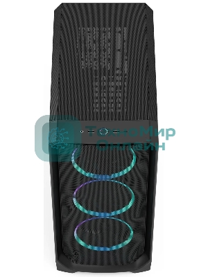 Корпус Fractal Design Meshify 3 Black RGB TG Light Tint, Midi-Tower, чёрный, 3 x 140 мм