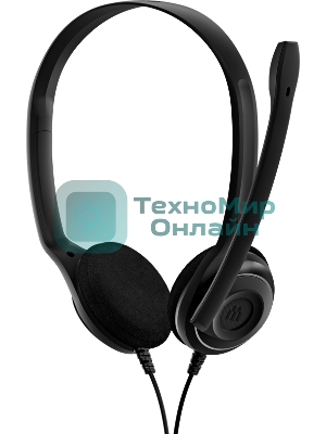 Гарнитура EPOS PC 8 чёрный, проводная, USB, подвижный микрофон, выключение микрофона