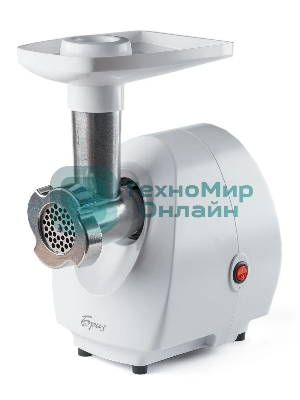 Мясорубка электрическая Аксион Бриз М21.21 белый, 1000 Вт, 1.3 кг/мин, защита от перегрузки, насадки - 1