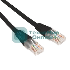 Патч-корд U/UTP Rexant cat.5e, RJ45-RJ45, 26AWG, ZH нг(А)-HF, черный, 3м