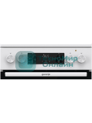 Плита электрическая Gorenje GECS5C70WA белый, конфорок 4 электрических, духовка 70 л, 50 см x 85 см x 59.4 см