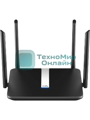 Роутер беспроводной Cudy X6 AX1800 10/100/1000BASE-TX черный