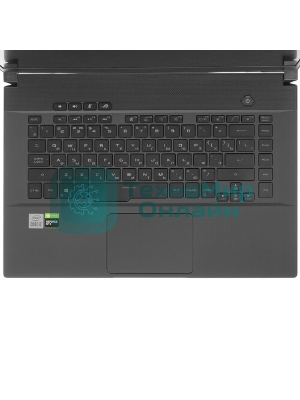 Клавиатура для ноутбука Asus ROG GU502 серебристая c подсветкой маленький энтер