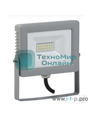 Прожектор IEK LPDO701-20-K03 СДО 07-20 светодиодный серый IP65 6500 K IEK