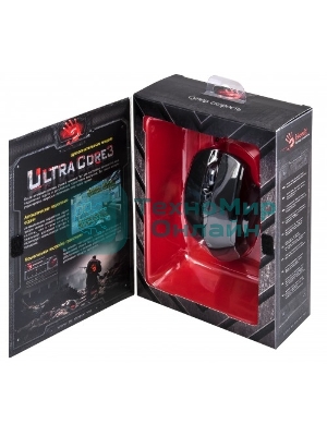 Мышь проводная A4Tech Bloody V7 черный, 3200 dpi, USB Type-A, кнопки - 8