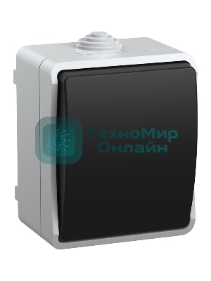 Выключатель 1-кл. ОП ФОРС 10А 250В IP54 ВС20-1-0-ФСр IEK EVS10-K03-10-54-DC