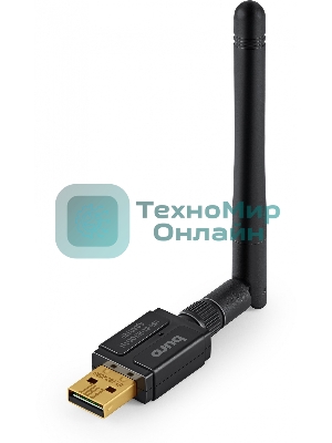 Адаптер USB Buro Bluetooth 5.3+EDR class 1 100м черный