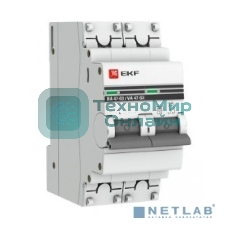 Выключатель автоматический модульный 2п C 10А 4.5кА ВА 47-63 PROxima EKF mcb4763-2-10C-pro